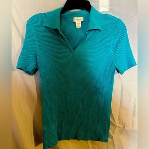 Worthington woman’s green blouse 72% silk great blouse
